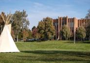 Teepee sits on ISU campus