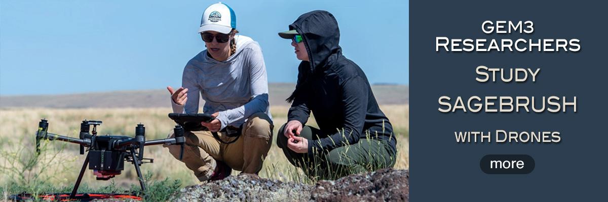 two women planning drone mission